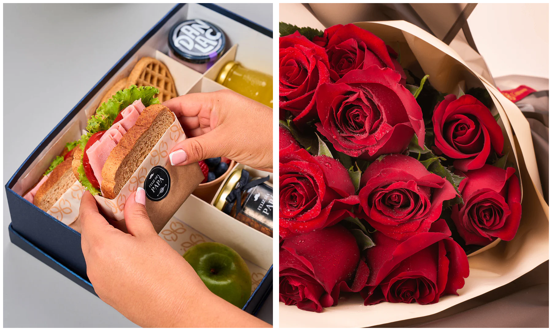 Desayunos sorpresa y ramos de flores por delivery