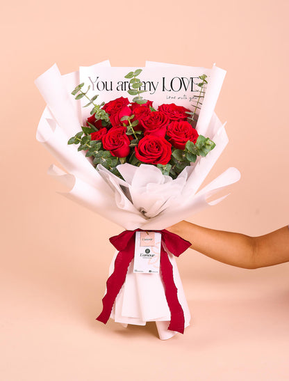 Ramo de rosas: Dulce mensaje