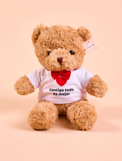 Oso de Peluche: Contigo es mejor