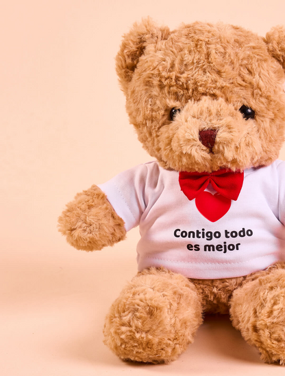 Oso de Peluche: Contigo es mejor
