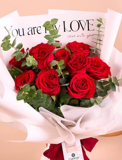 Ramo de rosas: Dulce mensaje